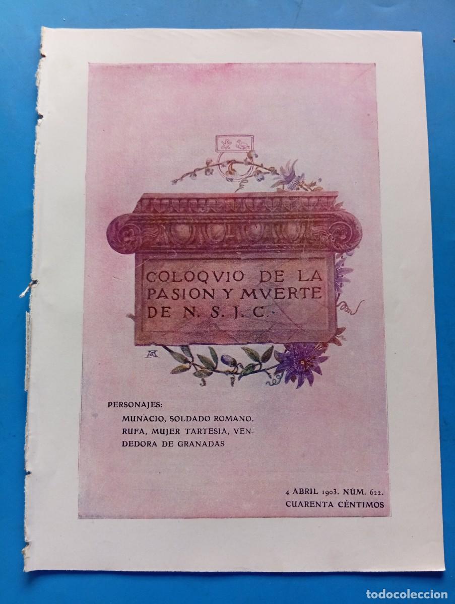 Coleccionismo de revistas y peri&oacute;dicos: BLANCO Y NEGRO. N&ordm; 622. A&Ntilde;O 1903. EN LA COLINA DE BETFAG&Eacute;. PLAZA P&Uacute;BLICA FRENTE AL TEMPLO DE .. LEER