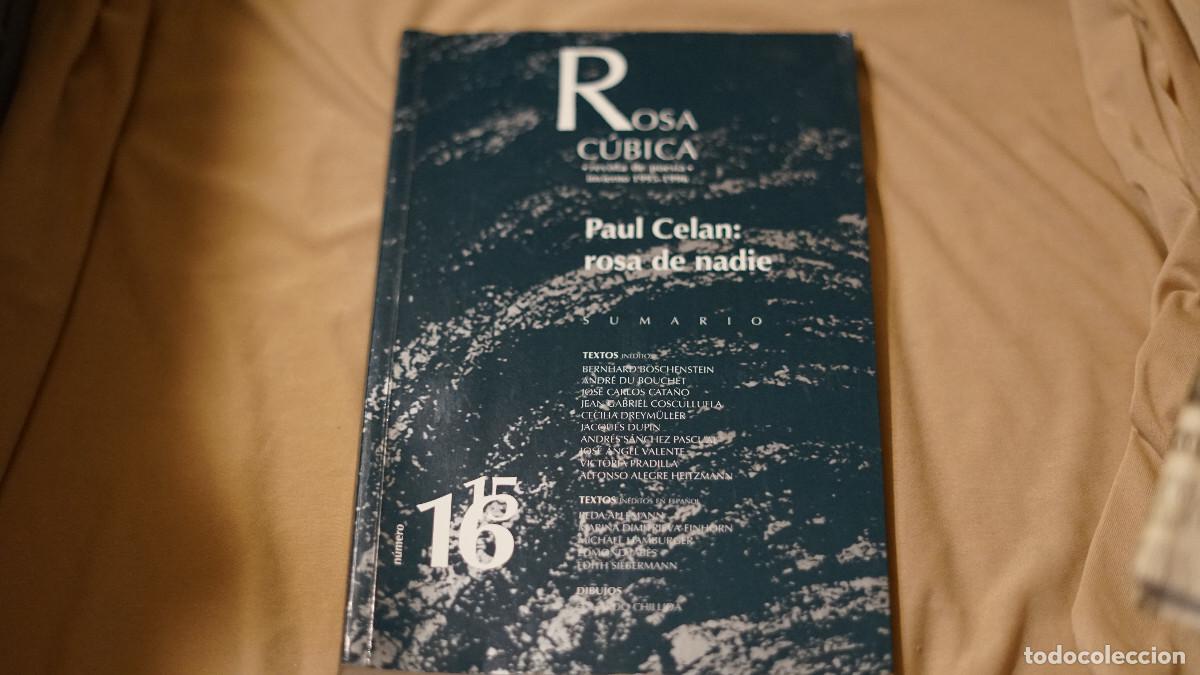 Coleccionismo de revistas y peri&oacute;dicos: Rosa C&uacute;bica n. 15-16 - Paul Celan: rosa de nadie