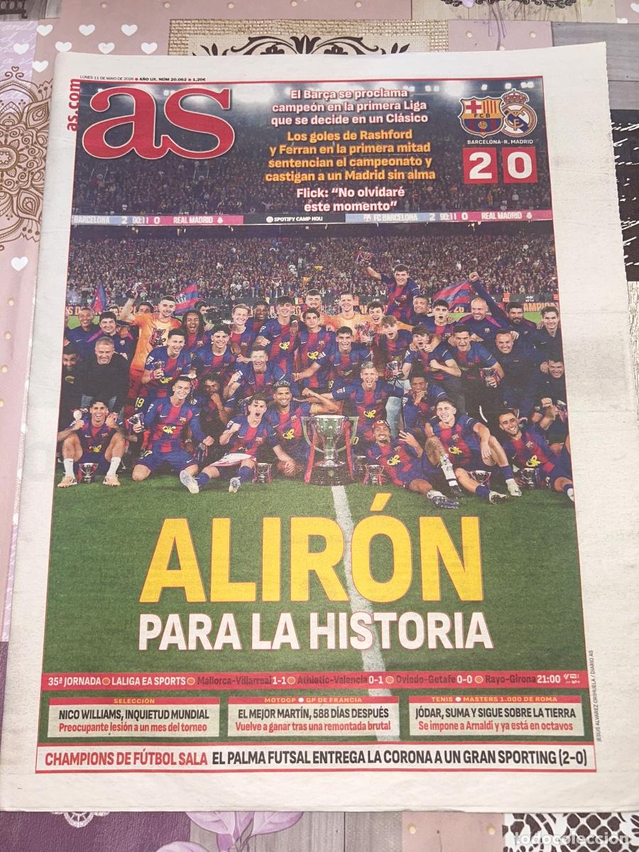Coleccionismo de revistas y peri&oacute;dicos: Periodico Diario AS Futbol