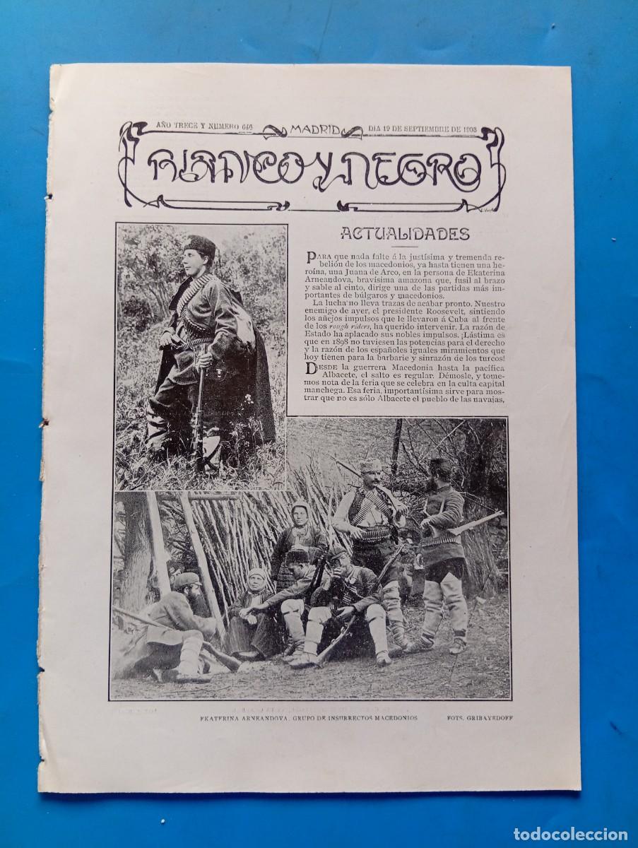 Coleccionismo de revistas y peri&oacute;dicos: BLANCO Y NEGRO. N&ordm; 646. A&Ntilde;O 1903. LA FERIA DE ALBACETE. DEPORTES FEMENINOS: EL GOLF. APUNTES .. LEER