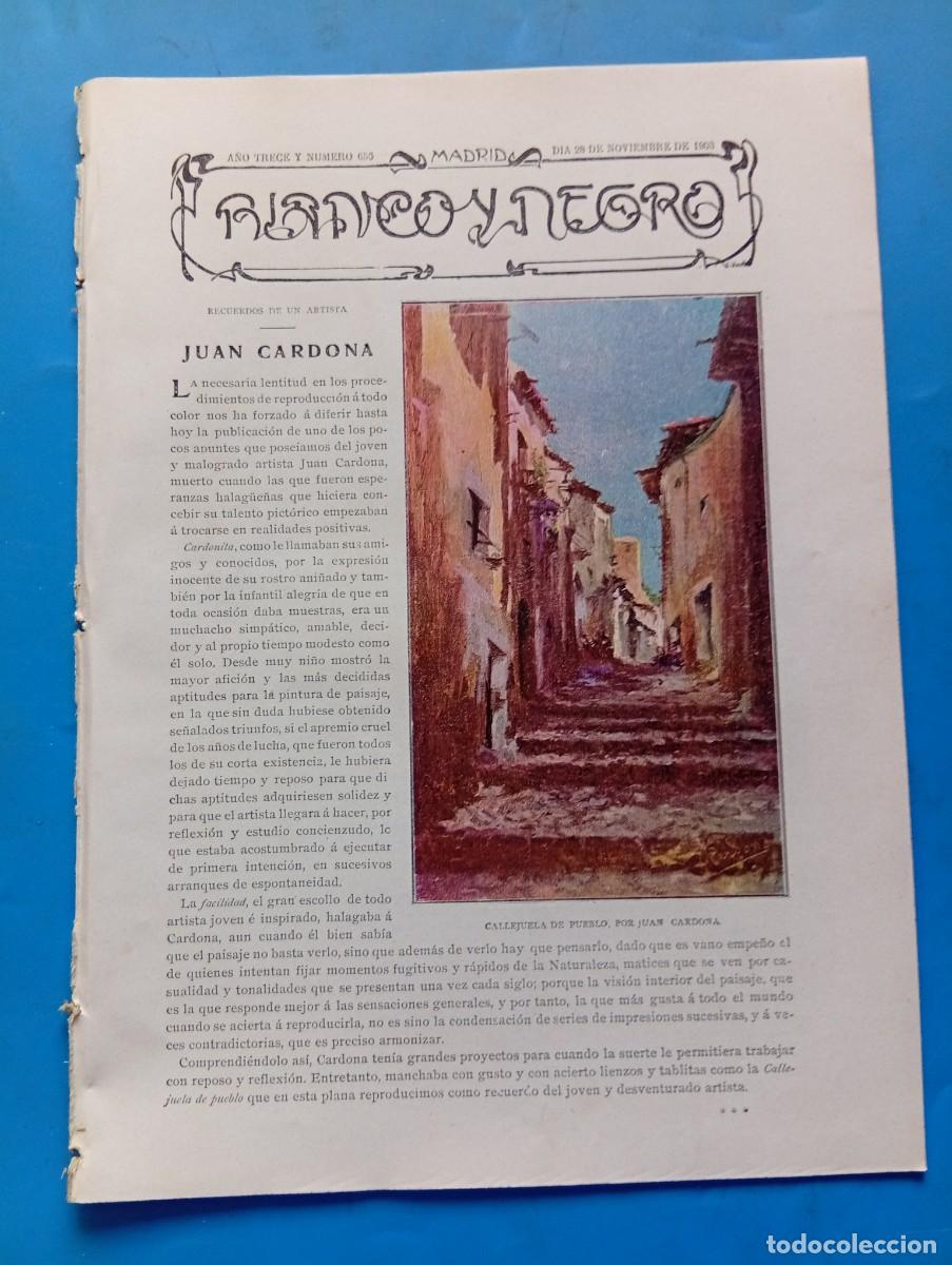 Coleccionismo de revistas y peri&oacute;dicos: BLANCO Y NEGRO. N&ordm; 656. A&Ntilde;O 1903. BANQUETE CELEBRADO EN EL CLUB ESPA&Ntilde;OL DE MONTEVIDEO. ESPA&Ntilde;A.. LEER