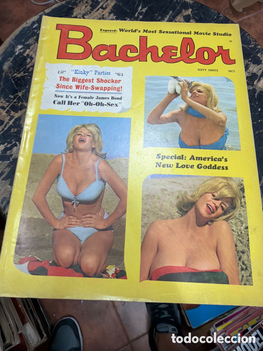 Coleccionismo de revistas y peri&oacute;dicos: Revista er&oacute;tica vintage pin-ups BACHELOR.vol 6 N 5 October 1965.edici&oacute;n americana