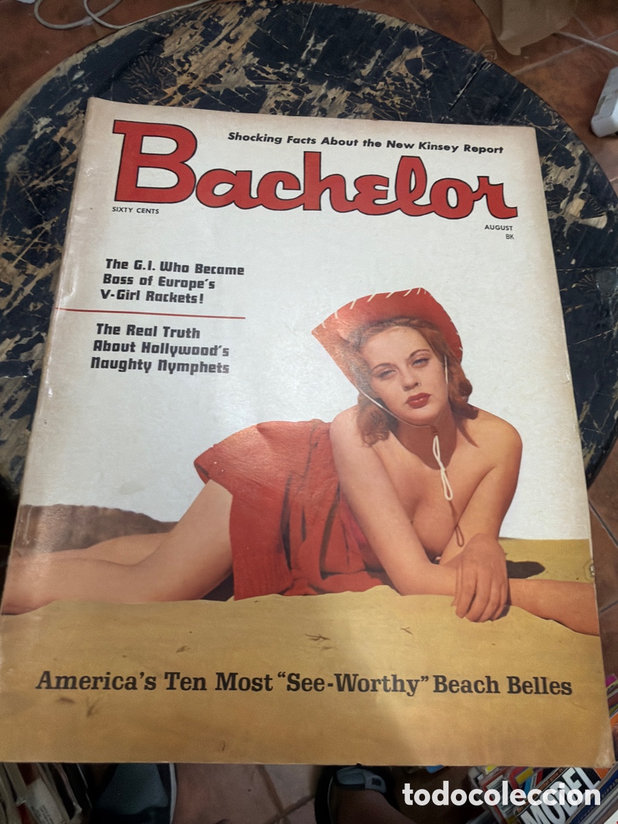 Coleccionismo de revistas y peri&oacute;dicos: Revista er&oacute;tica vintage pin-ups BACHELOR.vol 6 N 4 August 1965.edici&oacute;n americana