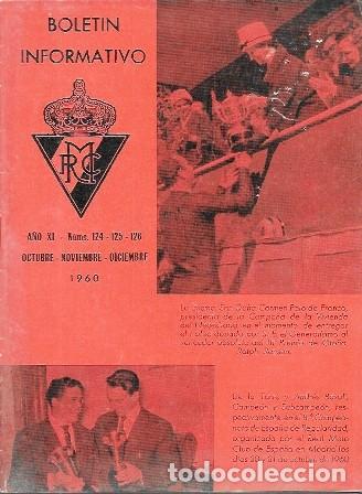 Coleccionismo de revistas y peri&oacute;dicos: REVISTA REAL MOTO CLUB DE ESPA&Ntilde;A BOLETIN INFORMATIVO 1960 N&ordm; 124,125 Y 126 - A-REV-3141
