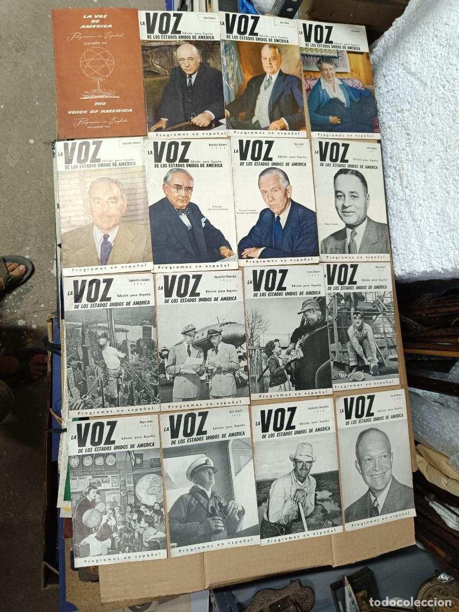 Coleccionismo de revistas y peri&oacute;dicos: LOTE DE 16 ANTIGUAS REVISTAS, LA VOZ DE LOS ESTADOS UNIDOS DE AMERICA, 1949 1950 1951 1952 1953 -P29