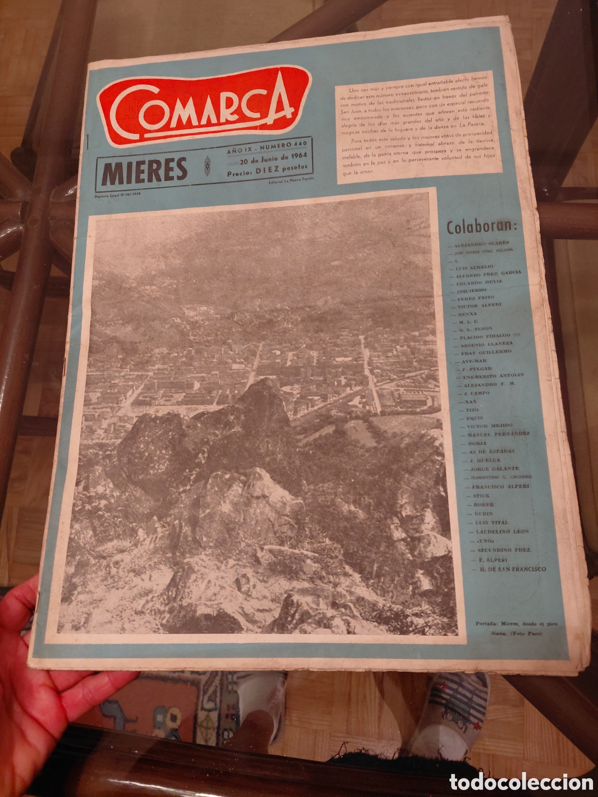 Coleccionismo de revistas y peri&oacute;dicos: SEMANARIO COMARCA DE MIERES.NUMEROS 440.-20 DE JUNIO DE 1964