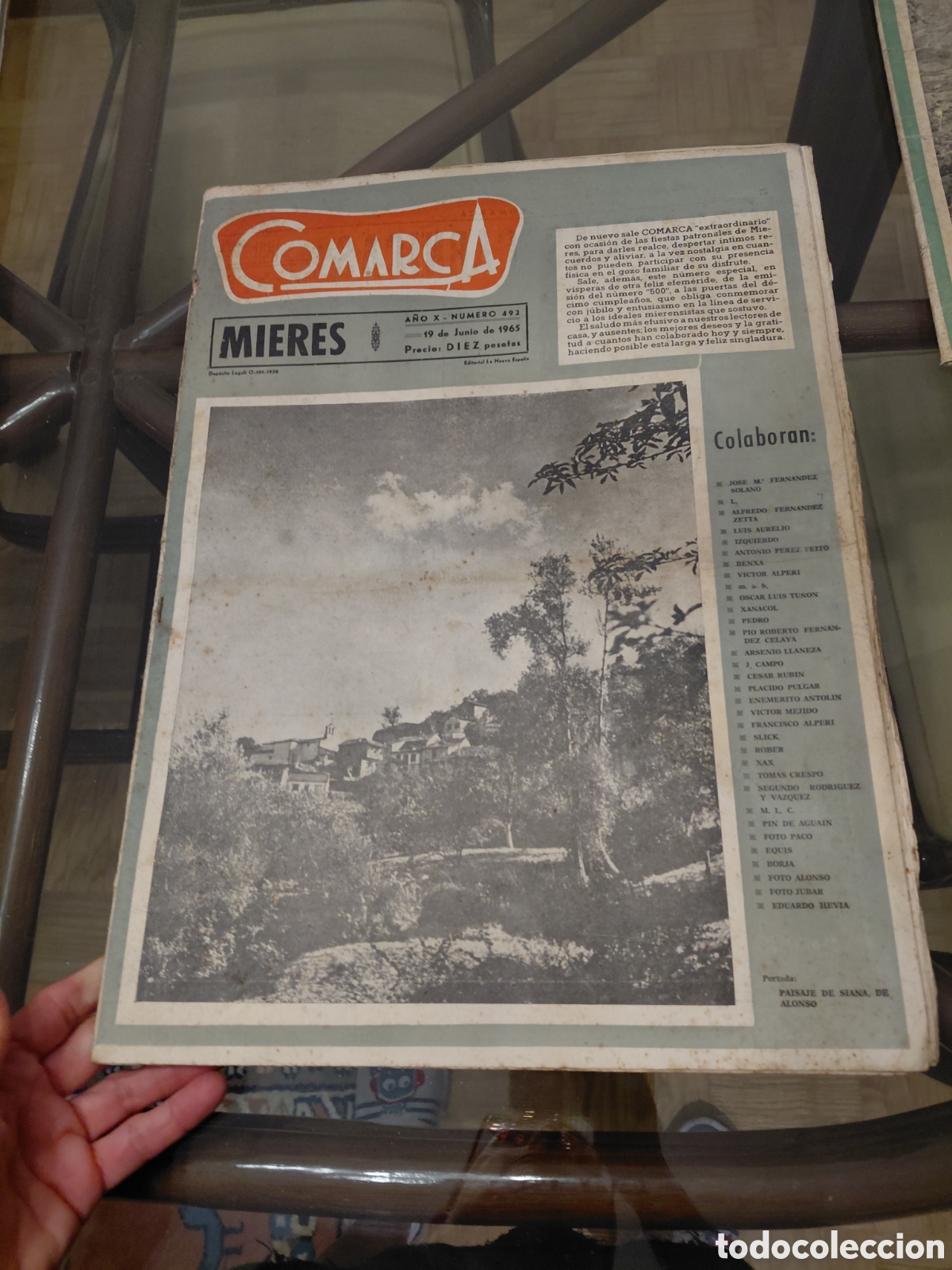 Coleccionismo de revistas y peri&oacute;dicos: SEMANARIO COMARCA DE MIERES.NUMEROS 492-19 DE JUNIO DE 1965
