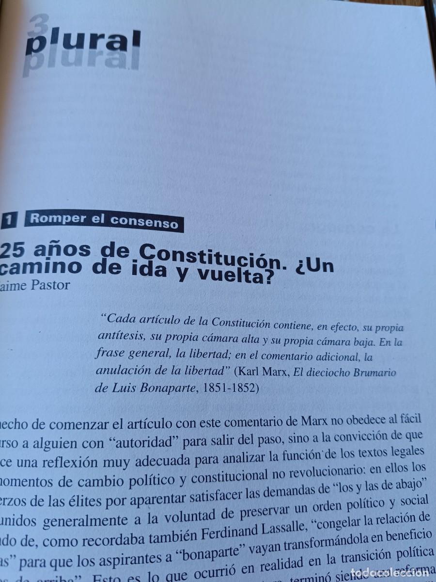 Coleccionismo de revistas y peri&oacute;dicos: 25 A&Ntilde;OS DE CONSTITUCI&Oacute;N, ANALISIS Y CRITICA Y DERECHO DE AUTODETERMINACI&Oacute;N. 20 P&Aacute;GS VIENTO SUR 2003