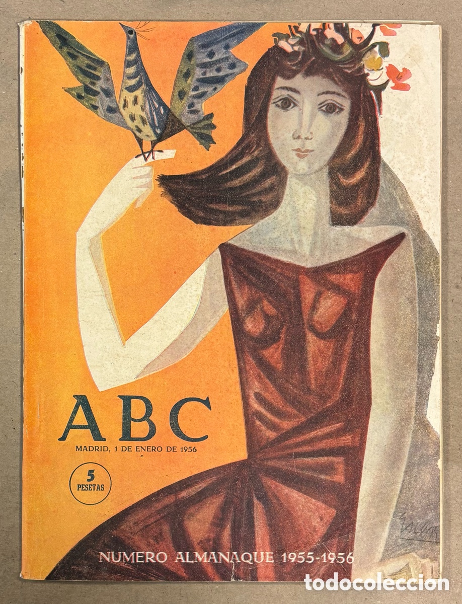 Coleccionismo de revistas y peri&oacute;dicos: ABC (1 ENERO 1956) N&Uacute;MERO ALMANAQUE 1955-1956. RESUMEN DEL A&Ntilde;O: POL&Iacute;TICA, DEPORTES, ARTE, CINE, TORO