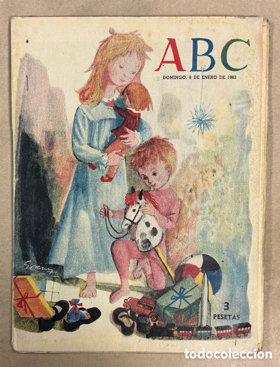 Coleccionismo de revistas y peri&oacute;dicos: ABC (6 ENERO 1963) MARISOL, REAL MADRID - ATHLETIC DE BILBAO, REAL MADRID - BENFICA BALONCESTO,&hellip;