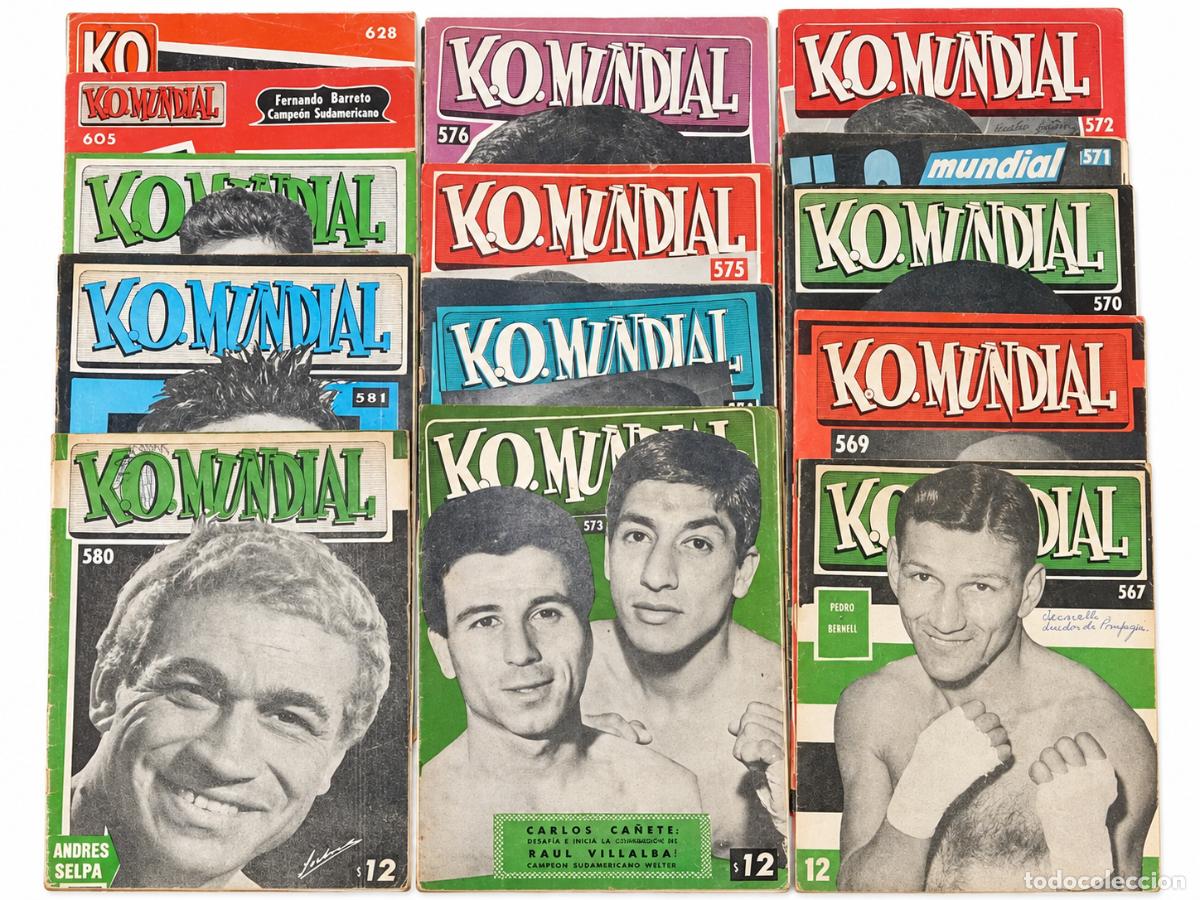 Coleccionismo de revistas y peri&oacute;dicos: K.O. MUNDIAL &ndash; CONJUNTO DE 14 REVISTAS ARGENTINAS DE BOXEO &ndash; LM