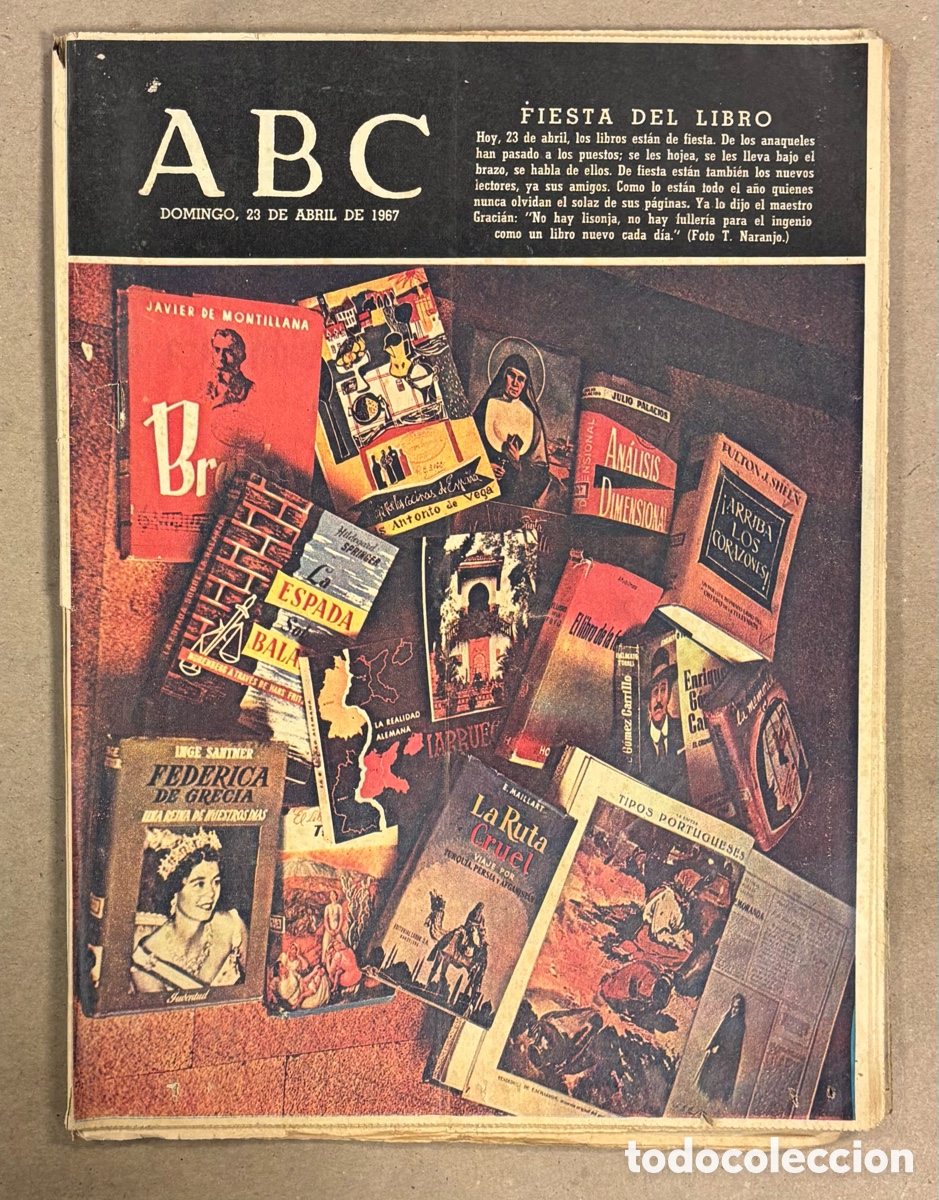 Coleccionismo de revistas y peri&oacute;dicos: ABC (23 ABRIL 1967) ROLLING STONED JUVENTUD ENTRE LA DROGA Y EL ALARIDO, FIESTA DEL LIBRO, IR&Uacute;N - M&ordf;