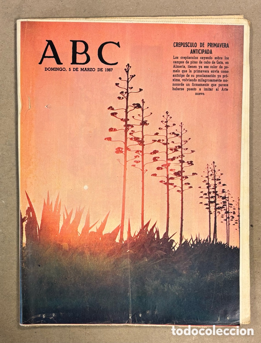 Coleccionismo de revistas y peri&oacute;dicos: ABC (5 MARZO 1967) CABO DE GATA ALMER&Iacute;A, MURALLA DE LUGO, EUGENIA DE MONTIJO, HASSAN II REFORMA