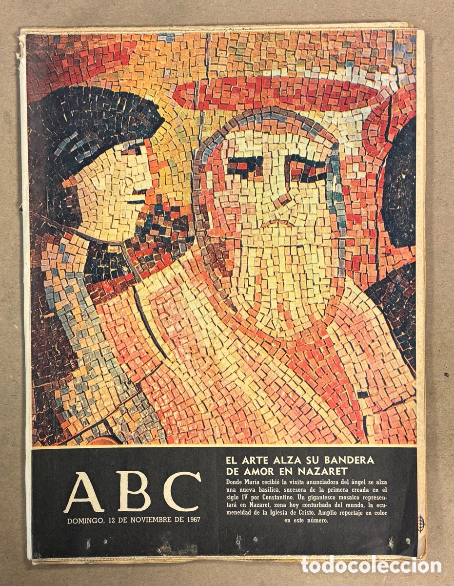 Coleccionismo de revistas y peri&oacute;dicos: ABC (12 NOVIEMBRE 1967) ARTE MOSAICO EN NAZARET, BRIGITTE BARDOT, ARTIFICIO DE JUANELO, M&Oacute;STOLES,