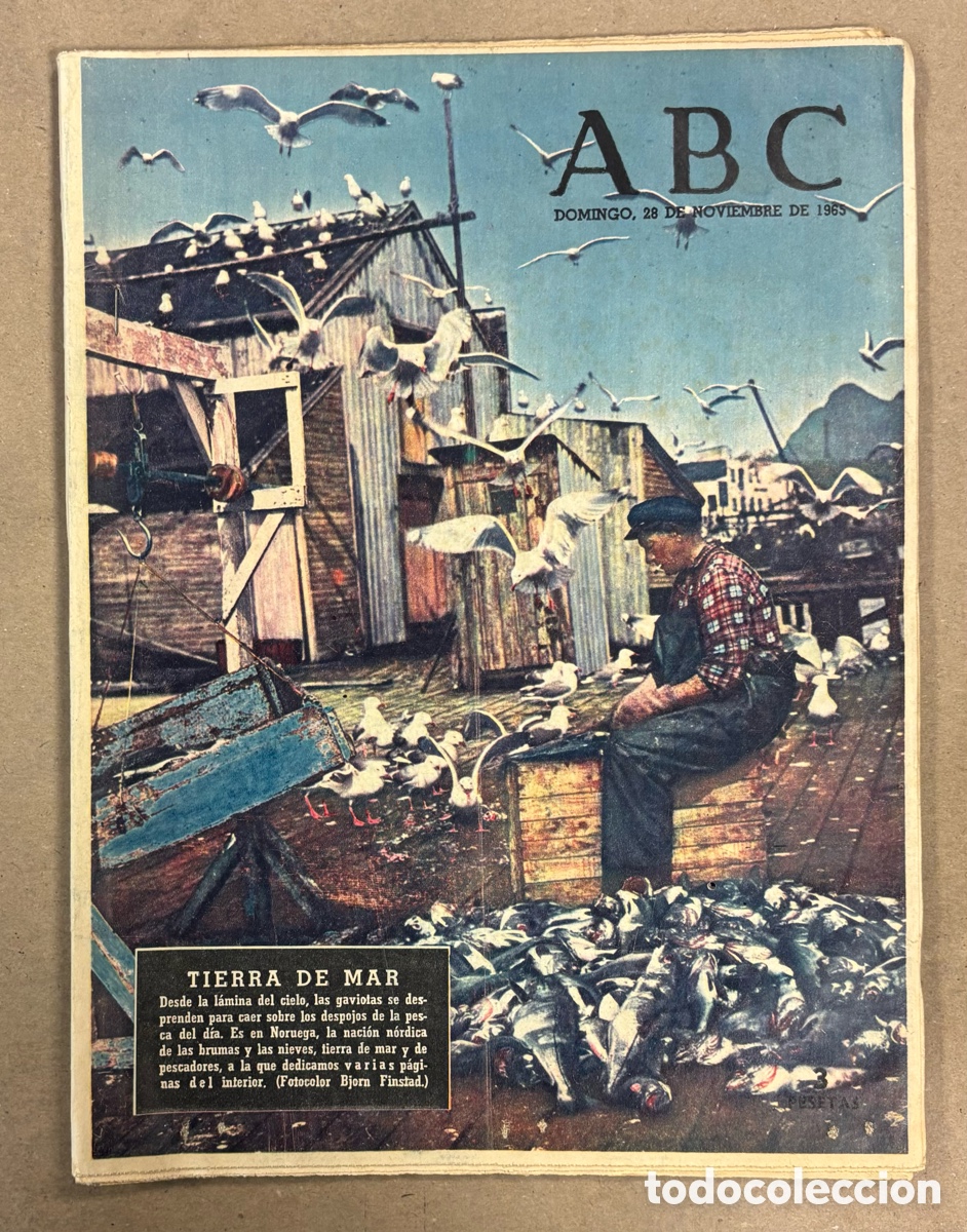 Coleccionismo de revistas y peri&oacute;dicos: ABC (28 NOVIEMBRE 1965) NORUEGA TIERRA DE MAR, LAGUNAS DE RUIDERA, JOS&Eacute; LUIS ALONSO DIRECTOR TEATRO