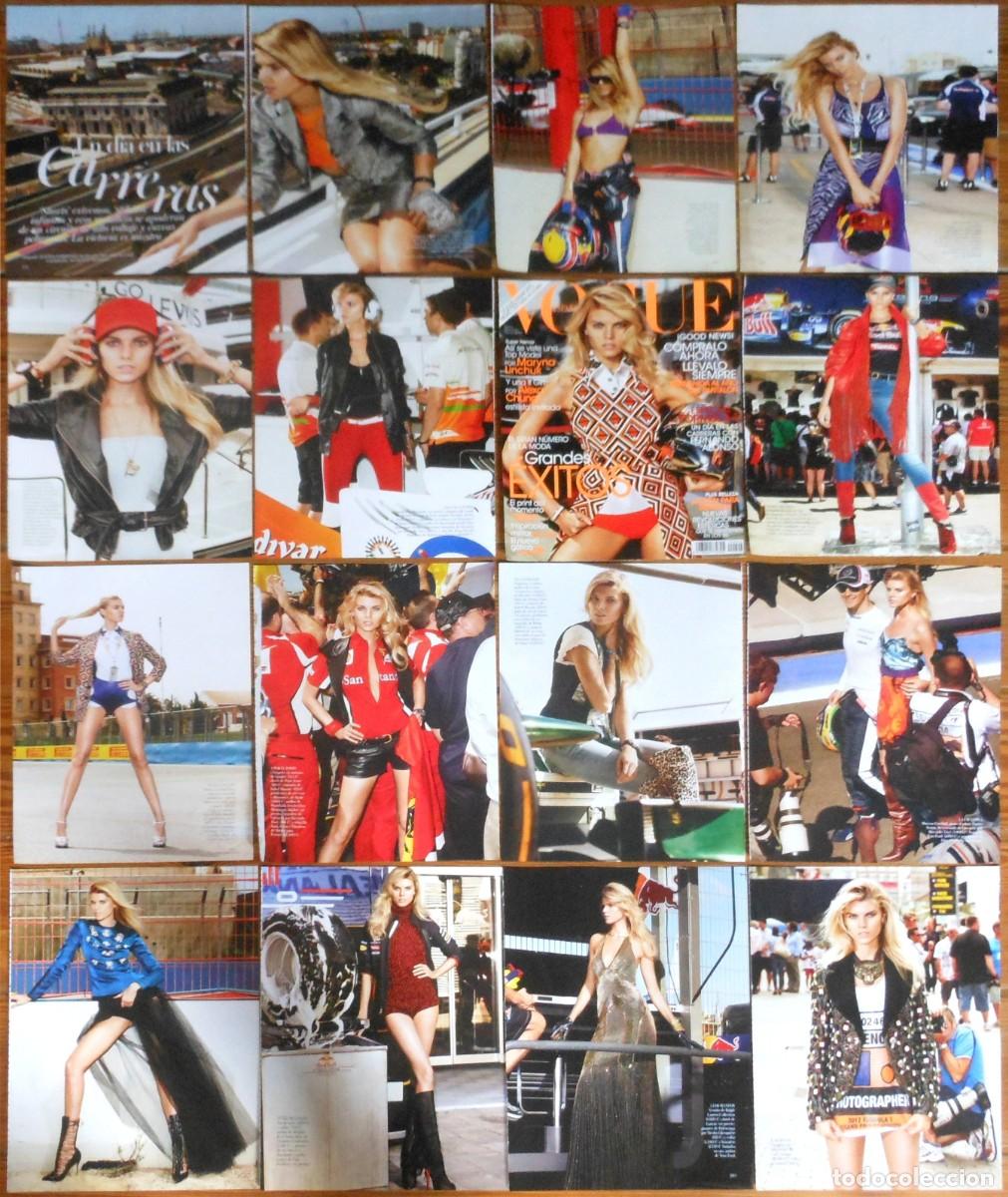 Coleccionismo de revistas y peri&oacute;dicos: MARYNA LINCHUK Vogue spain 2012 magazine cover & 31 page article clippings top model fotos