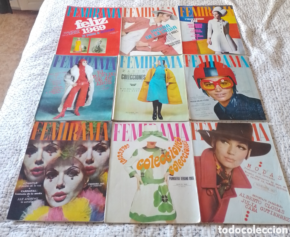 Coleccionismo de revistas y peri&oacute;dicos: Lote de 9 revistas Femirama.