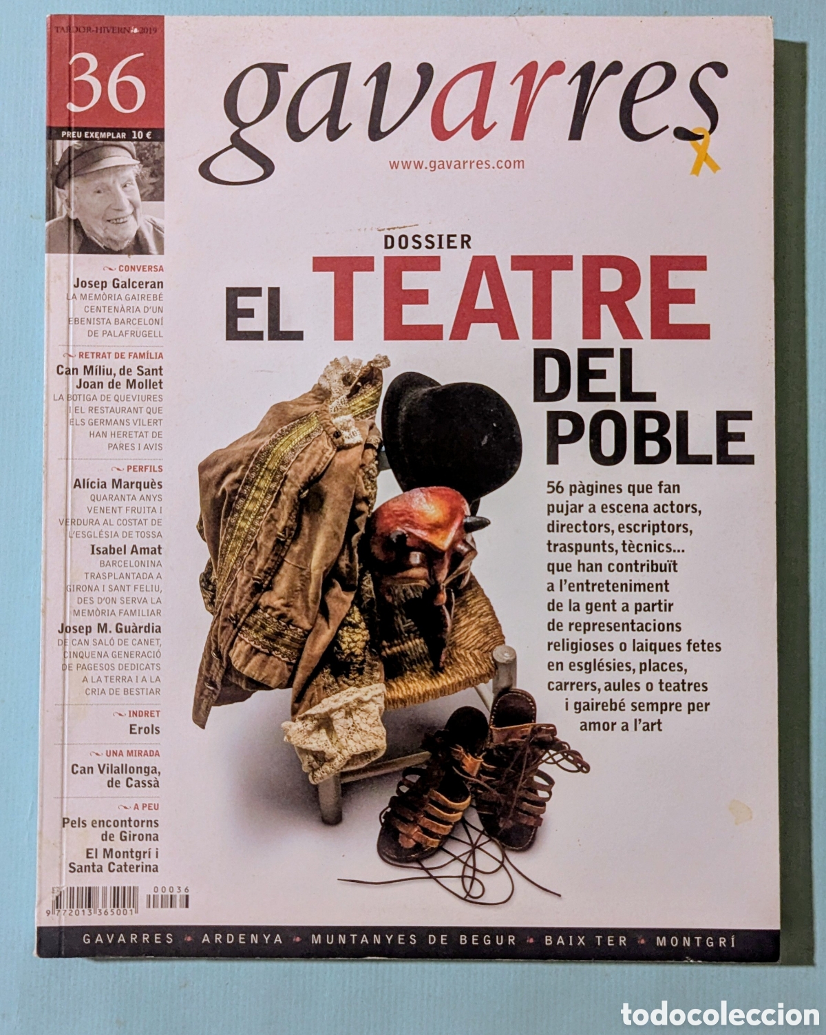 Coleccionismo de revistas y peri&oacute;dicos: Revista gavarres Dossier El teatre del poble 36 tardor hivern 2019