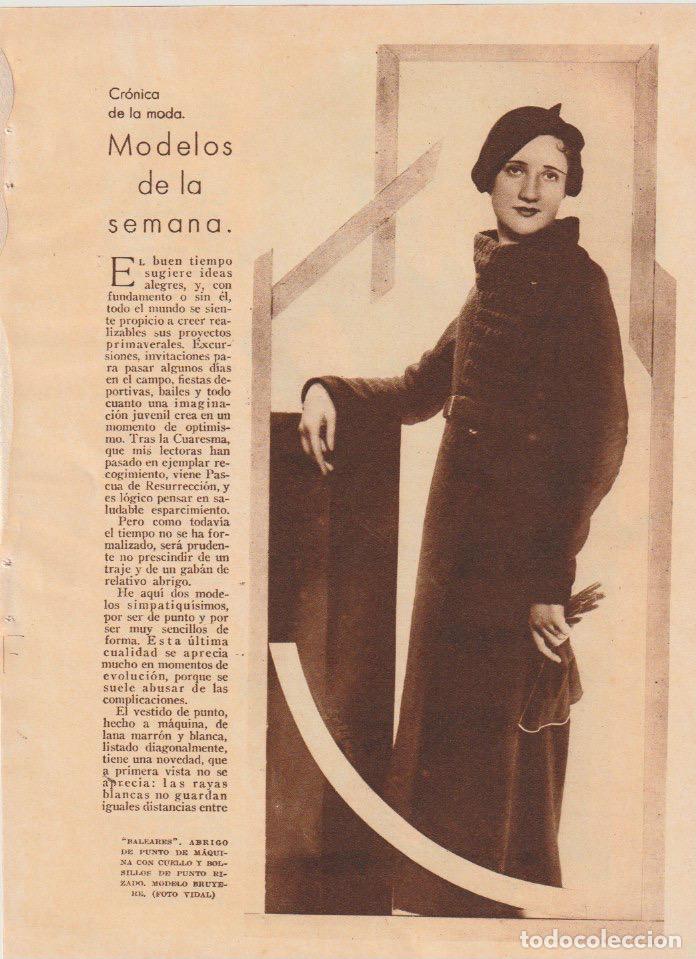 Coleccionismo de revistas y peri&oacute;dicos: * MODA FEMENINA * Modelos Bruyere, Lucy Gill; zapatos de raso, ante y charol - 1933