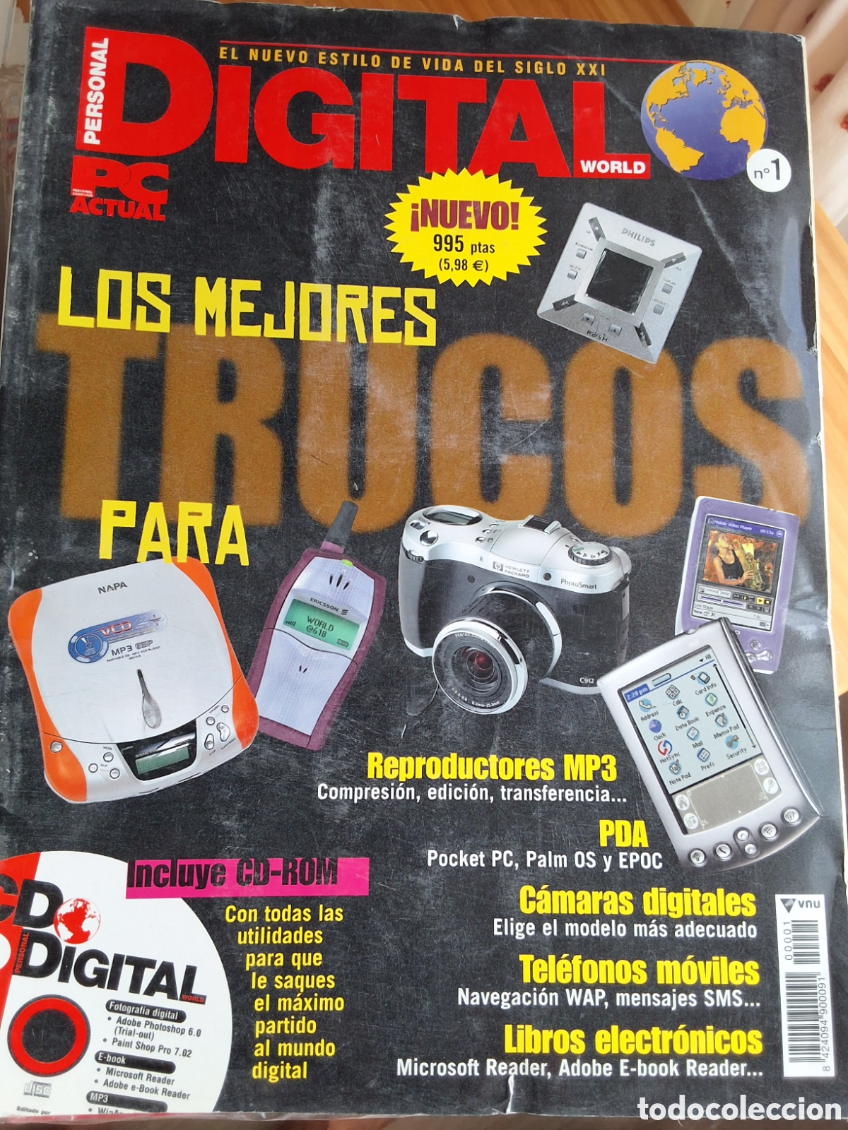 Coleccionismo de revistas y peri&oacute;dicos: Digital personal world revista pc actual trucos para el mundo digital extra n&uacute;mero 1 incluye CD