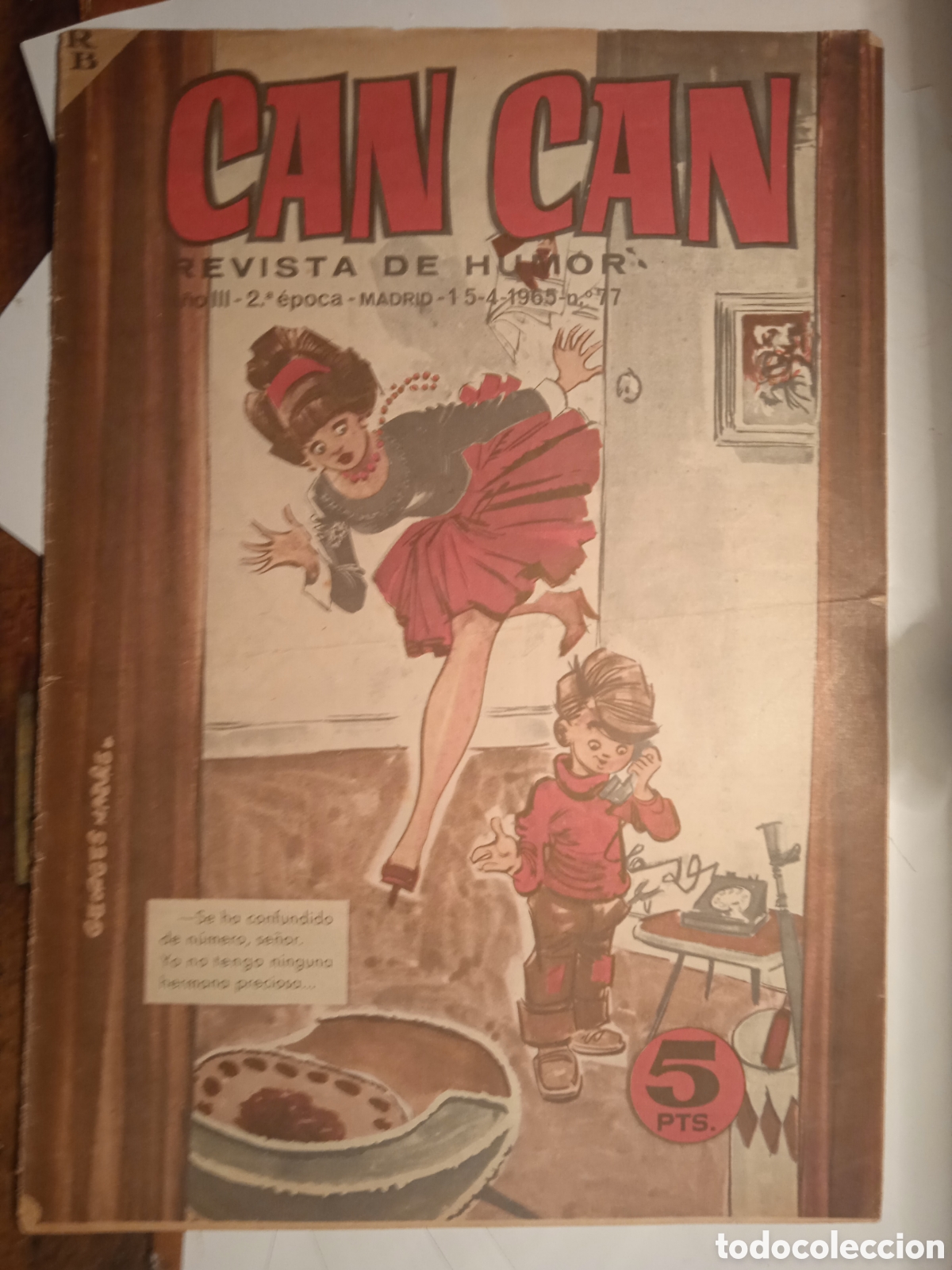 Coleccionismo de revistas y peri&oacute;dicos: REVISTA JUVENIL CAN CAN N&deg; 77