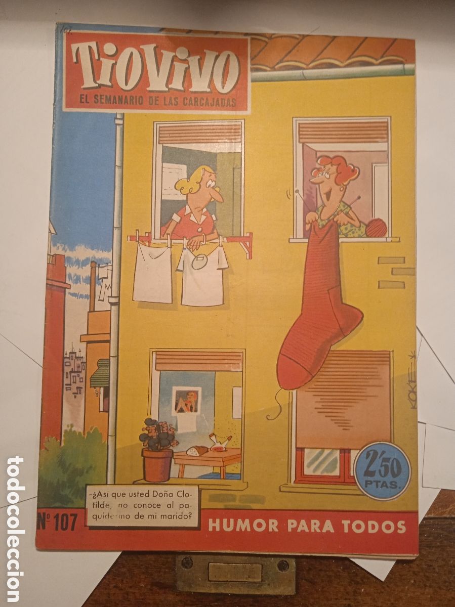 Coleccionismo de revistas y peri&oacute;dicos: REVISTA TIOVIVO N&deg; 107 DE 1958