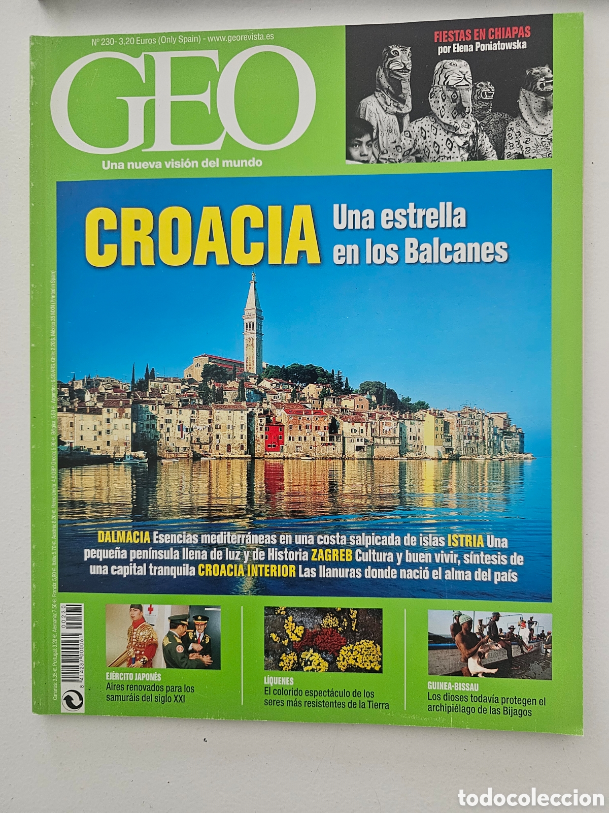 Coleccionismo de revistas y peri&oacute;dicos: ​Revista GEO N&ordm; 230 &ndash; Especial Croacia, Chiapas (Poniatowska) y Guinea-Bissau