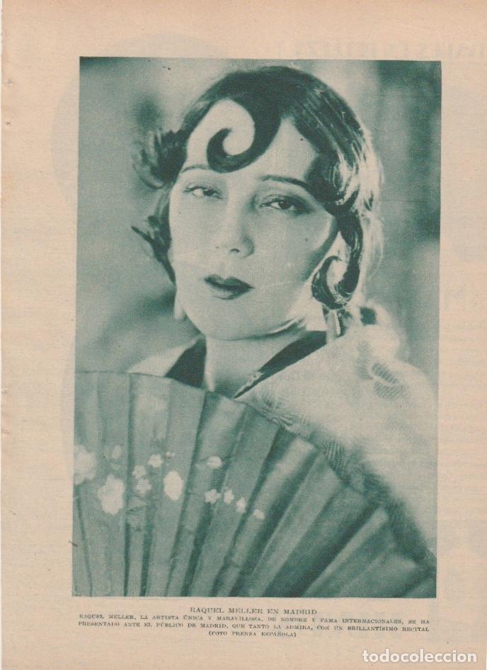 Coleccionismo de revistas y peri&oacute;dicos: * TEATRO * Raquel Meller; reverso Carmen Mu&ntilde;oz y recitador Jos&eacute; Gonz&aacute;lez Mar&iacute;n - 1933