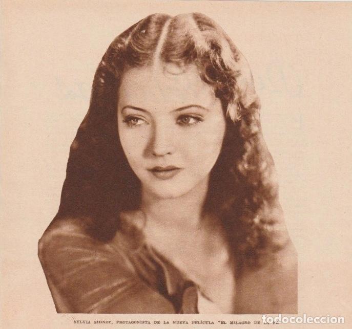 Coleccionismo de revistas y peri&oacute;dicos: * CINE * Sylvia Sidney - 1933