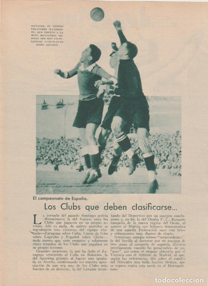 Coleccionismo de revistas y peri&oacute;dicos: * F&Uacute;TBOL * Campeonato de Espa&ntilde;a: Sporting, Donostia, Victoria de Las Palmas; globo en Vigo... - 1933