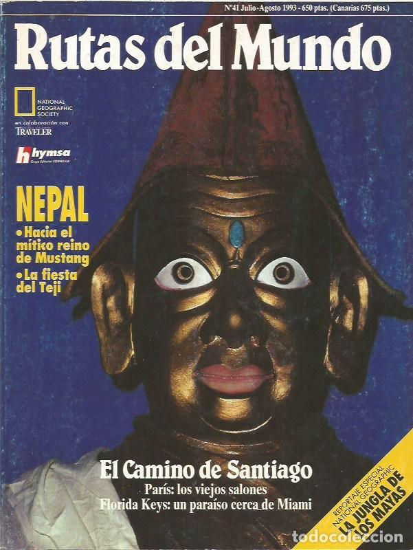 Coleccionismo de revistas y peri&oacute;dicos: REVISTA RUTAS DEL MUNDO N&Uacute;MERO-41-1993 EL CAMINO DE SANTIAGO-NEPAL-PAR&Iacute;S-FLORIDA KEYS.