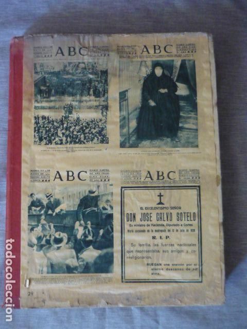 Coleccionismo de revistas y peri&oacute;dicos: ABC PERIODICO ENCUADERNADO 1927 DEL N&ordm; 7491 AL 7530