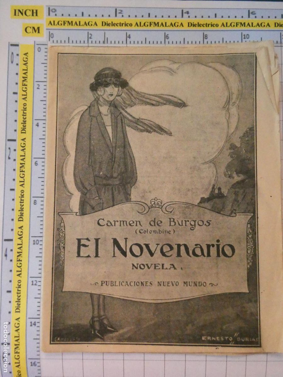 Coleccionismo de revistas y peri&oacute;dicos: ANTIGUA REVISTA LITERARIA. EL NOVENARIO NOVELA POR CARMEN DE BURGOS COLOMBINE