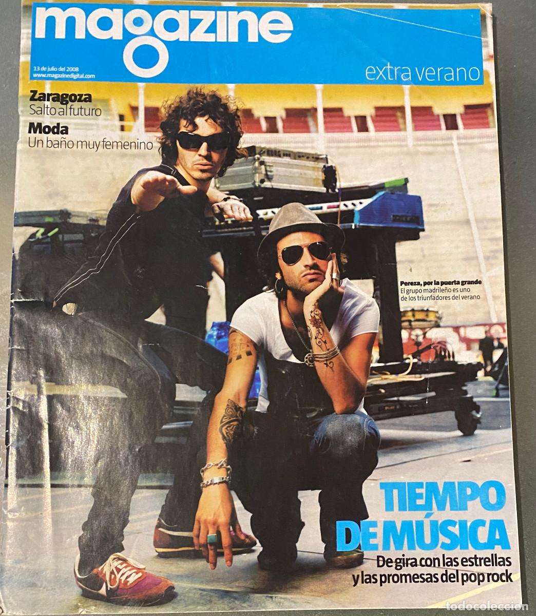 Coleccionismo de revistas y peri&oacute;dicos: Revista 'La Vanguardia Magazine'. 13 de Julio de 2008, Grupo de rock Pereza en portada. Buen estado.
