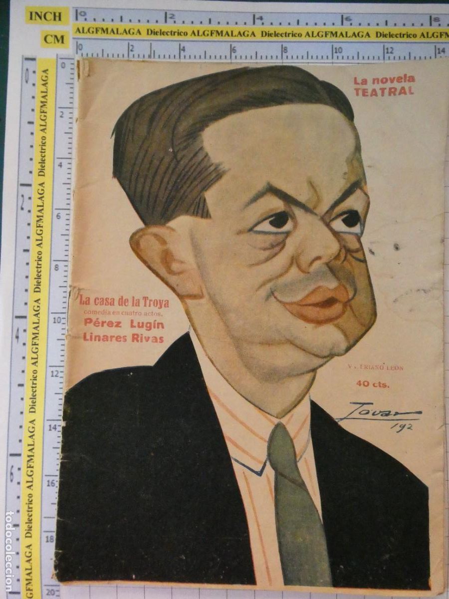 Coleccionismo de revistas y peri&oacute;dicos: ANTIGUA REVISTA LITERARIA. LA NOVELA TEATRAL. LA CASA DE TROYA POR P&Eacute;REZ LUG&Iacute;N LINARES RIVAS
