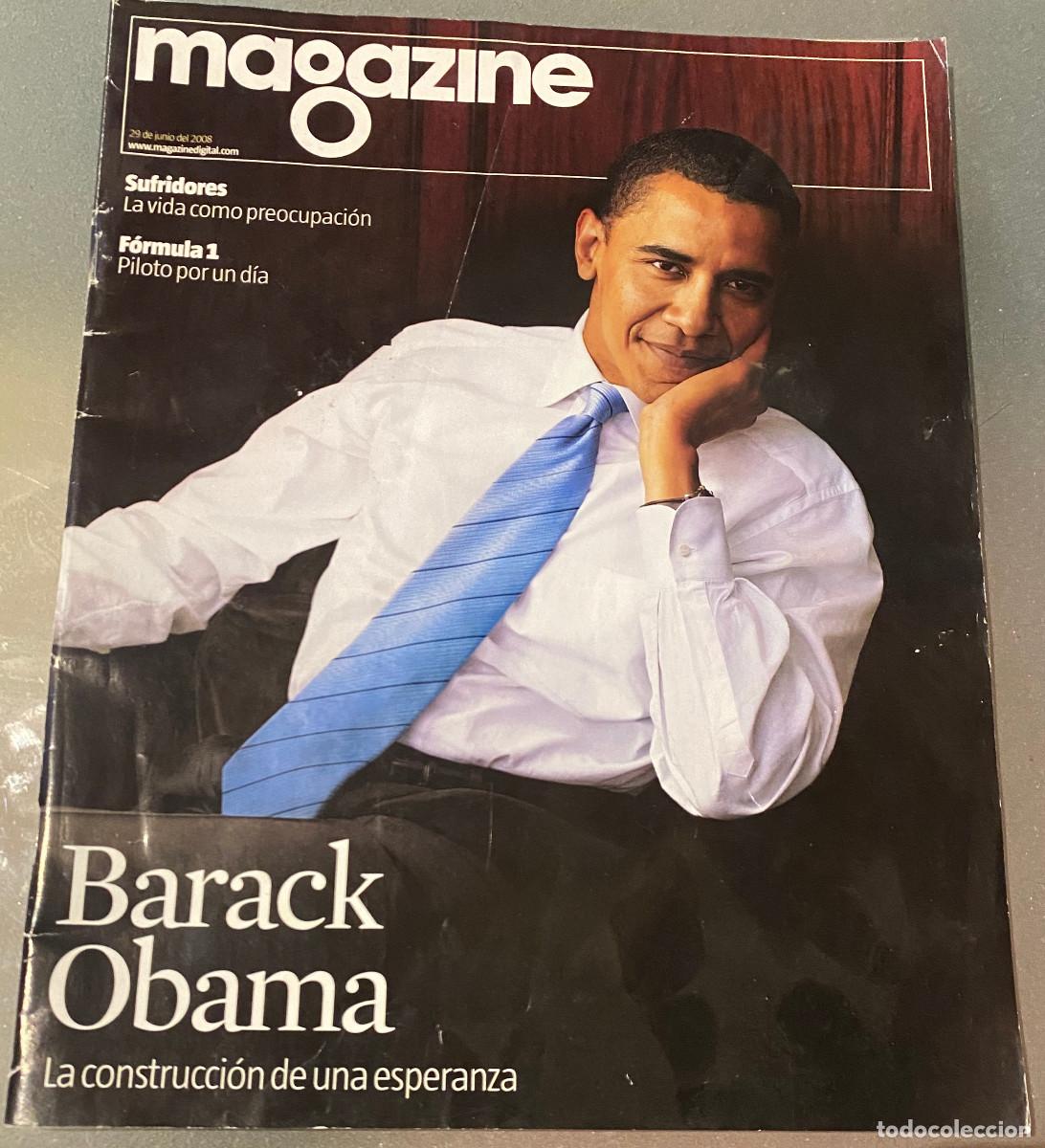 Coleccionismo de revistas y peri&oacute;dicos: Revista 'La Vanguardia Magazine'. 29 de Junio de 2008, Barack Obama en portada. Buen estado.