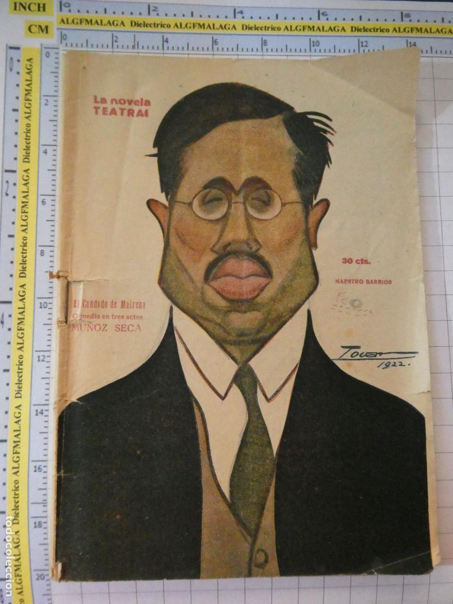 Coleccionismo de revistas y peri&oacute;dicos: ANTIGUA REVISTA LITERARIA. LA NOVELA TEATRAL. EL CONDADO DE MAIRENA POR MU&Ntilde;OZ SECA MAESTRO BARRIOS