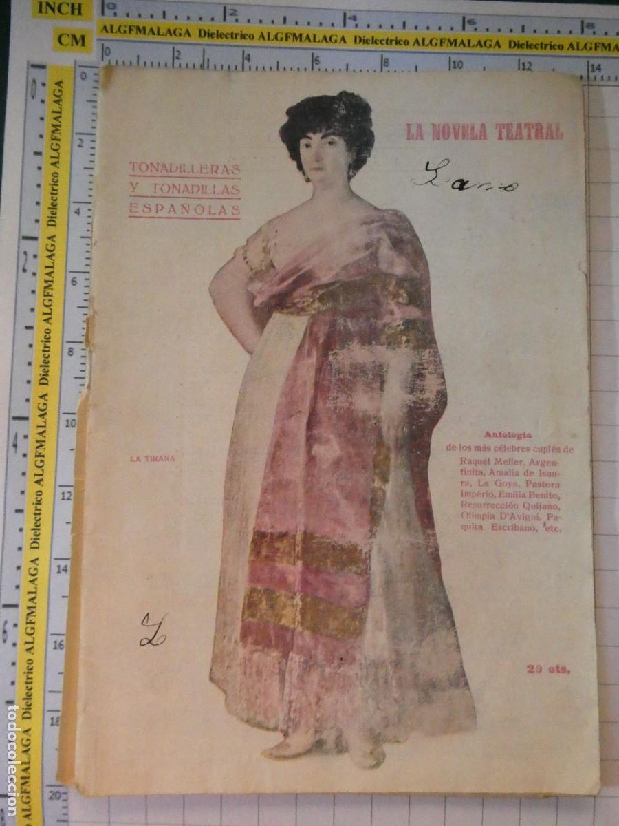 Coleccionismo de revistas y peri&oacute;dicos: ANTIGUA REVISTA LITERARIA. LA NOVELA TEATRAL. TONADILLERAS Y TONADILLAS ESPA&Ntilde;OLAS CUPLES LA TIRANA