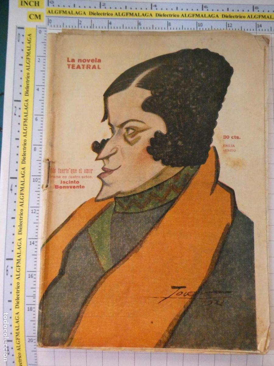 Coleccionismo de revistas y peri&oacute;dicos: ANTIGUA REVISTA LITERARIA. LA NOVELA TEATRAL. M&Aacute;S FUERTE QUE EL AMOR JACINTO BENAVENTE