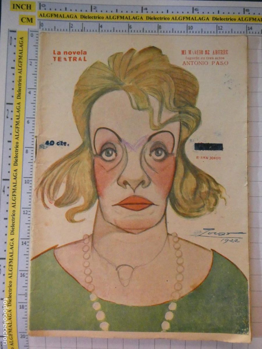 Coleccionismo de revistas y peri&oacute;dicos: ANTIGUA REVISTA LITERARIA. LA NOVELA TEATRAL. MI MARIDO SE ABURRE ANTONIO PASO
