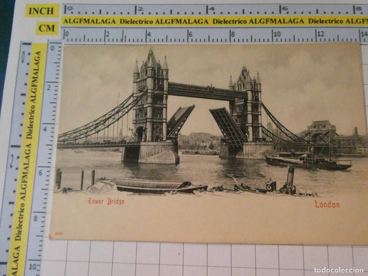 Coleccionismo de revistas y peri&oacute;dicos: ANTIGUA POSTAL REINO UNIDO. SIGLO XIX - 1905 LONDRES LONDON. TOWER BRIDGE. 2800