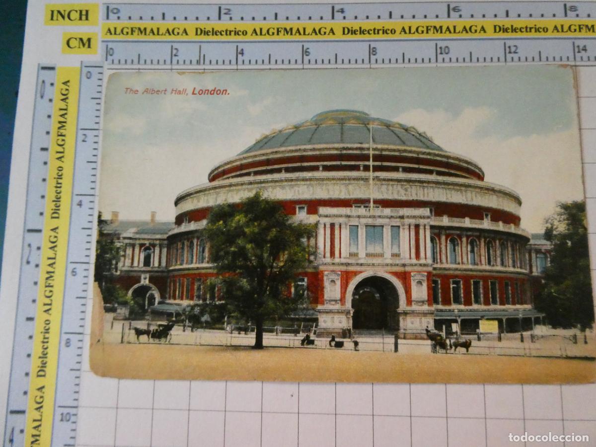 Coleccionismo de revistas y peri&oacute;dicos: ANTIGUA POSTAL REINO UNIDO. LONDRES LONDON. THE ALBERT HALL. 2801