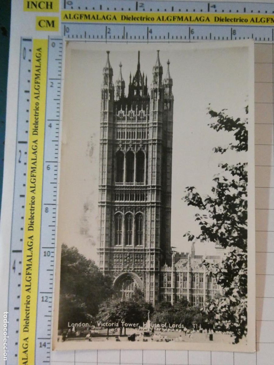 Coleccionismo de revistas y peri&oacute;dicos: ANTIGUA POSTAL REINO UNIDO. LONDRES LONDON. VICTORIA TOWER HOUSE OF LORDS. 2802