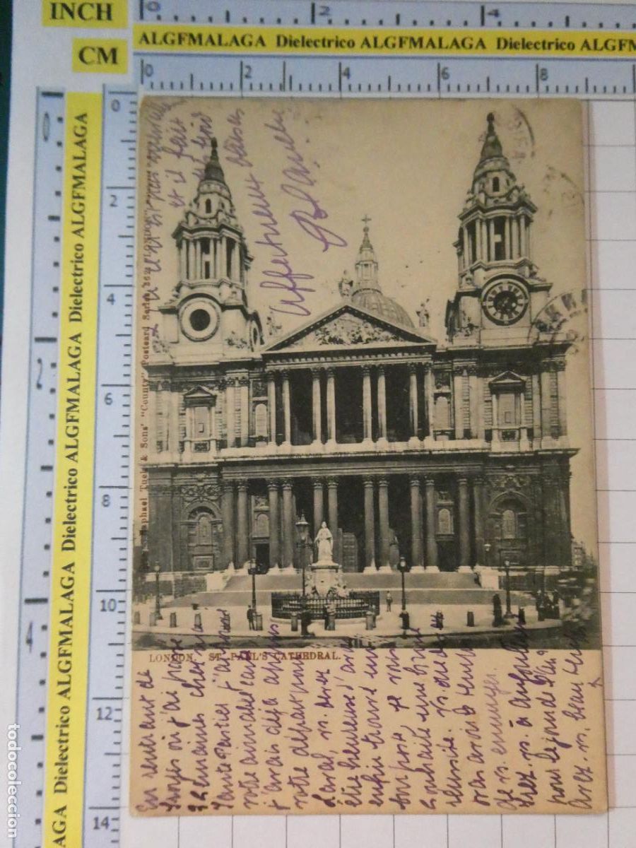 Coleccionismo de revistas y peri&oacute;dicos: ANTIGUA POSTAL REINO UNIDO. LONDRES LONDON. SIGLO XIX - 1905. ST PAUL'S CATHEDRAL. 2803