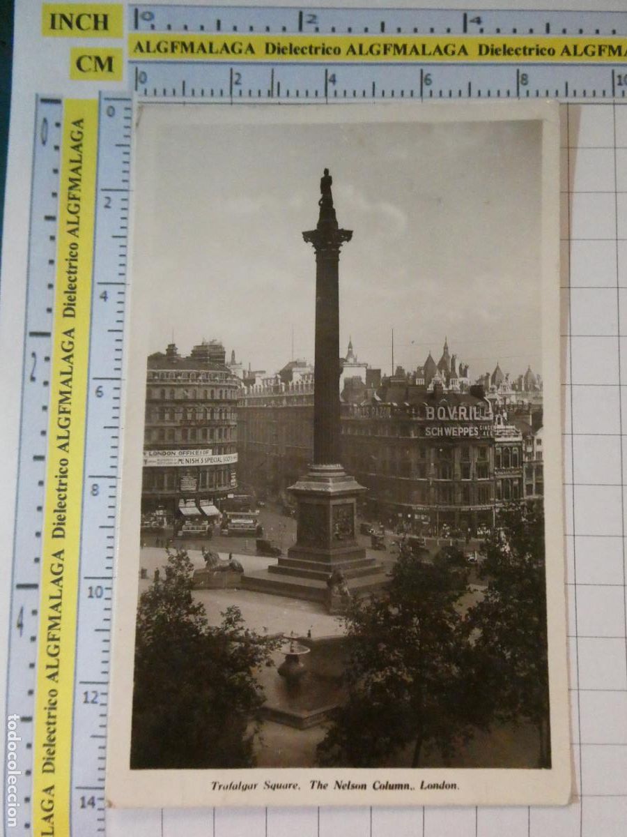 Coleccionismo de revistas y peri&oacute;dicos: ANTIGUA POSTAL REINO UNIDO. LONDRES LONDON. TRAFALGAR SQUARE THE NELSON COLUMN. 2815