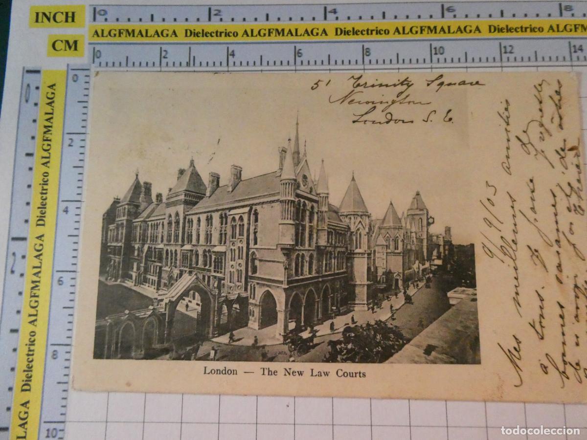 Coleccionismo de revistas y peri&oacute;dicos: ANTIGUA POSTAL REINO UNIDO. LONDRES LONDON. SIGLO XIX - 1905. THE NEW LAW COURTS. 2819