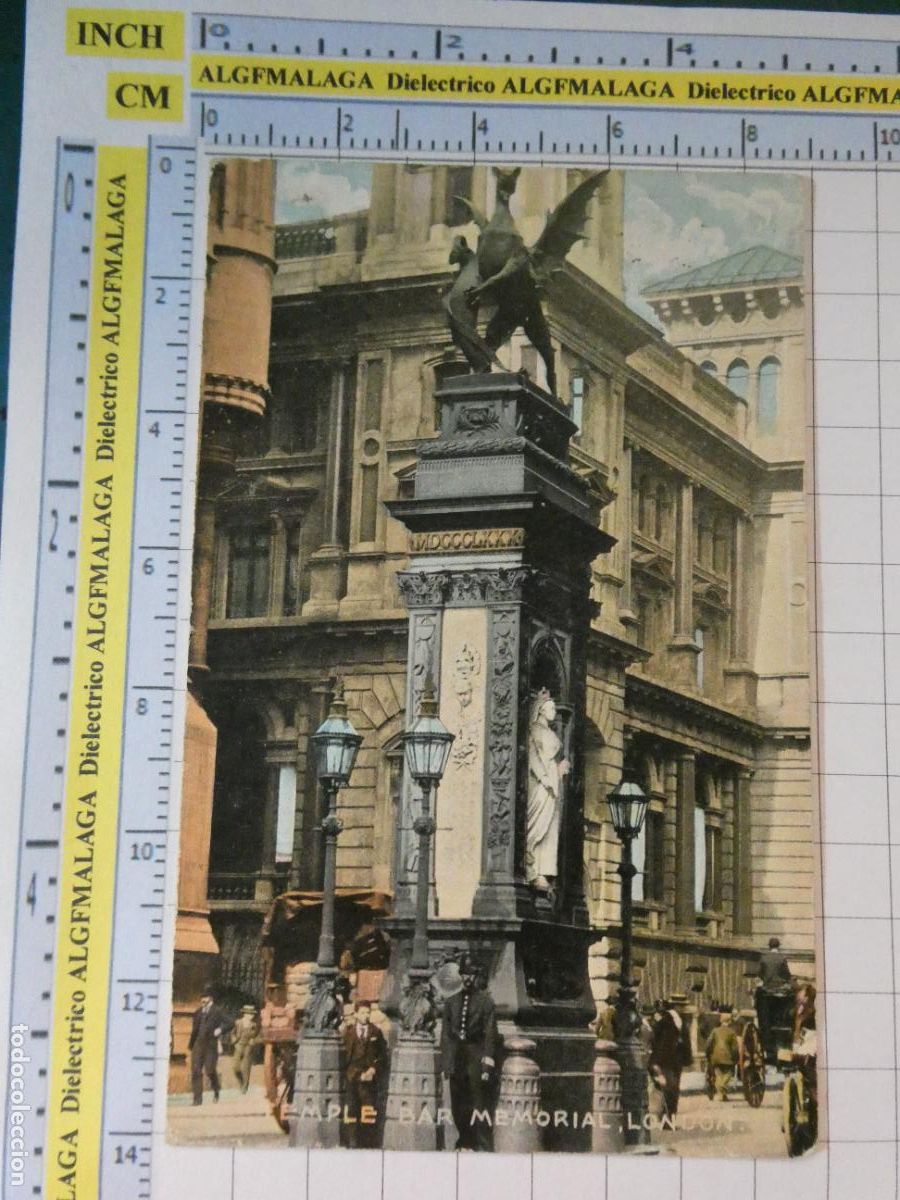 Coleccionismo de revistas y peri&oacute;dicos: ANTIGUA POSTAL REINO UNIDO. LONDRES LONDON. TEMPLE BAR MEMORIAL. 2821