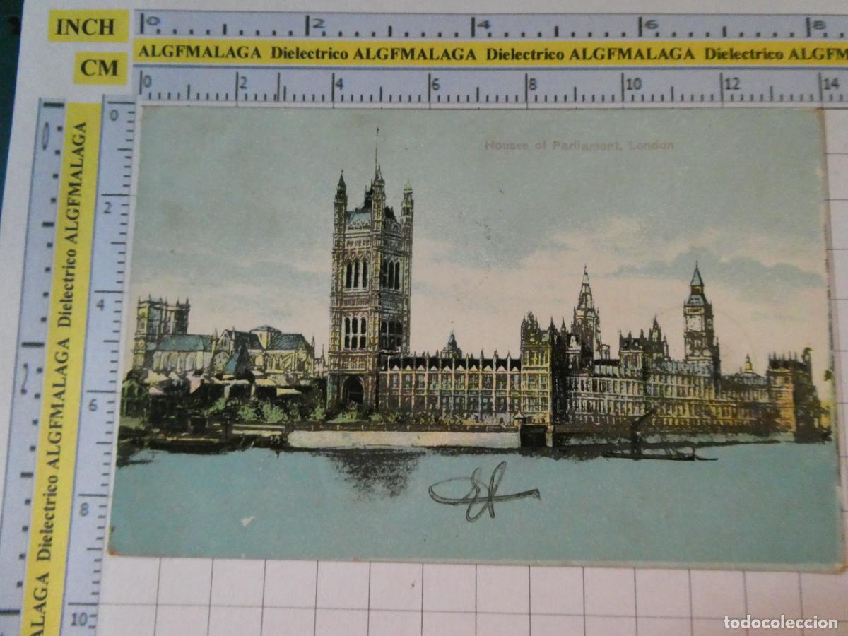 Coleccionismo de revistas y peri&oacute;dicos: ANTIGUA POSTAL REINO UNIDO. LONDRES LONDON. HOUSES OF PARLIAMENT. 2822