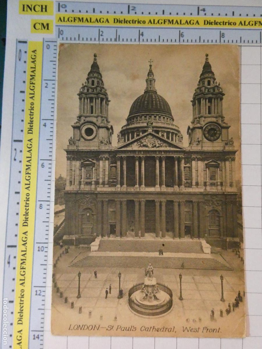 Coleccionismo de revistas y peri&oacute;dicos: ANTIGUA POSTAL REINO UNIDO. LONDRES LONDON. ST PAUL'S CATHEDRAL WEST FRONT. 2824