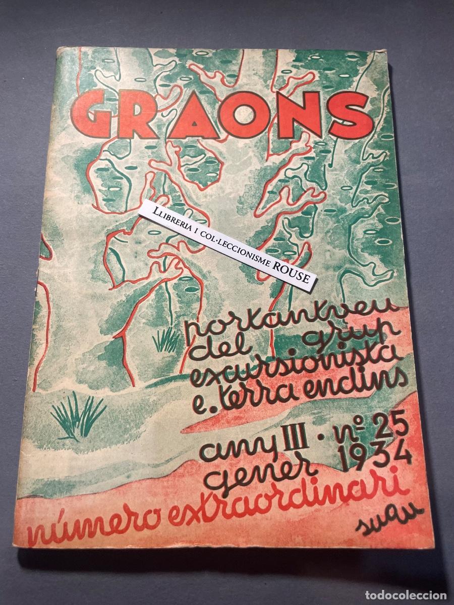 Coleccionismo de revistas y peri&oacute;dicos: ANTIGUA PUBLICACI&Oacute;N GRAONS - NUMERO EXTRAORDINARI PORTANTVEU DEL GRUP EXCURSIONISTA E. TERRA ENDINS